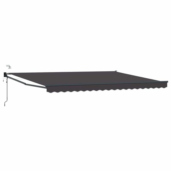 vidaXL Auvent rétractable électrique Anthracite 4 5 × 3 m