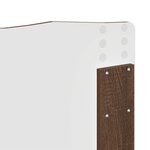vidaXL Tête de lit Chêne brun 200 cm Bois d'ingénierie