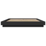 vidaXL Cadre de lit sans matelas noir 150x200 cm