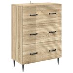 vidaXL Armoire à tiroirs Chêne Sonoma 66 x 34 5 x 89 5 cm