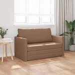vidaXL Canapé-Lit Cappuccino 124 x 71 x 78 cm Simili cuir
