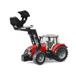 BRUDER - 3047 - Tracteur MASSEY FERGUSON 7600 avec fourche - Echelle 1:16 - 44,5 cm