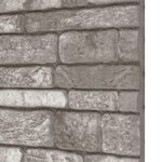 vidaXL Panneaux muraux 3D avec design de brique gris foncé 10 Pièces EPS