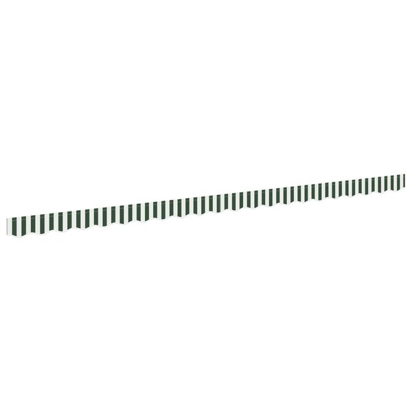 vidaXL Lambrequin pour cadre de 5 m en Vert et Blanc 4.8x0.2 m