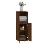 vidaXL Armoire de bain chêne marron 30x30x100 cm bois d'ingénierie