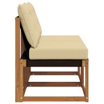 vidaXL 2 Pièce Canapé du milieu extérieur