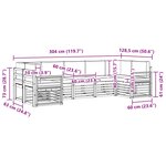 vidaXL Ensemble de canapés d'extérieur 7 pc Naturel et Anthracite