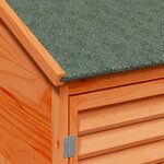 vidaXL Abri de jardin Marron 106 x 56 x 176 5 cm Bois de Sapin Massif