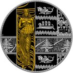 Pièce de monnaie en Argent 5 Dollars g 62.2 (2 oz) Millésime 2024 Phoenicia PHOENICIA