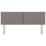 Tête de Lit LED vidaXL Design en Blocs de Diamant Taupe 144 cm Tissu