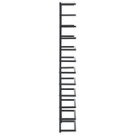 vidaXL Porte-serviette Noir 24x12x96 cm Acier