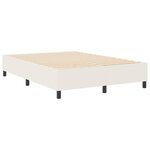 vidaXL Lit à ressorts Crème 140 x 190 cm Tissu en velours côtelé