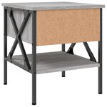 vidaXL Tables de chevet 2 Pièces sonoma gris 40x42x45 cm bois ingénierie