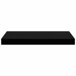 vidaXL Étagère murale flottante Noir brillant 50x23x3 8 cm MDF