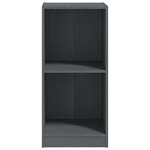 vidaXL Armoire d'appoint gris 35 5x33 5x76 cm bois de pin massif