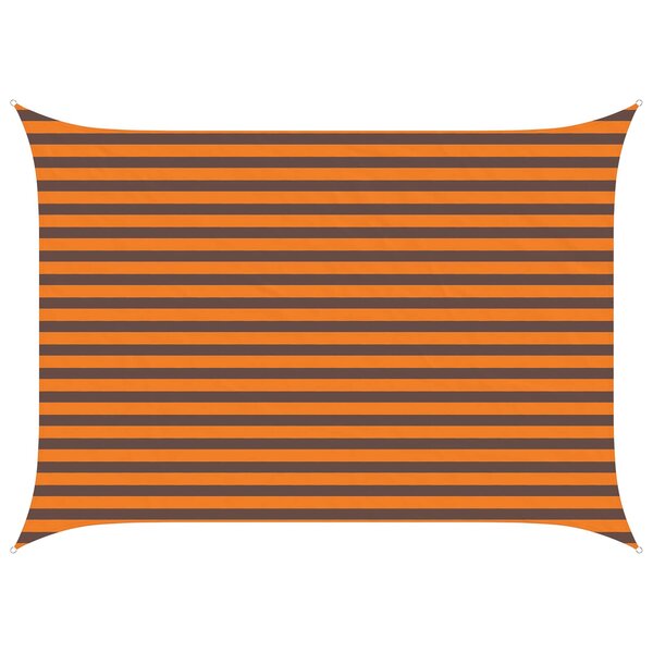 vidaXL Voile d'ombre Orange et marron 2 5 x 3 5 m