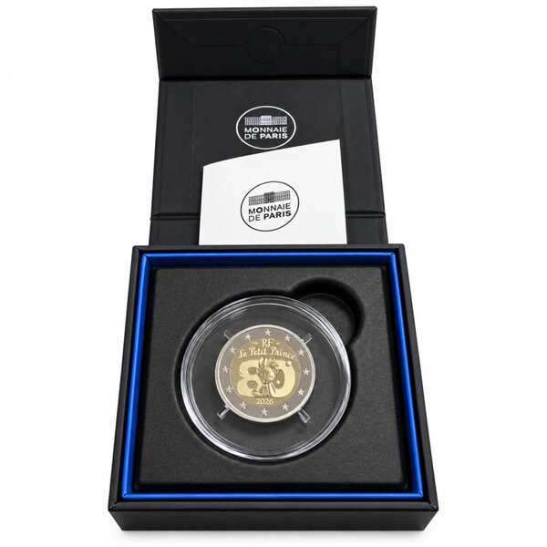 2 euros commémorative France 2026 - Le Petit Prince en coffret BE.
