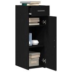 vidaXL Buffet Chêne noir 30 x 42 5 x 93 cm Bois d'ingénierie