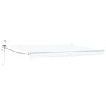 vidaXL Auvent rétractable électrique Blanc 4 × 3 m
