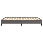 vidaXL Cadre de lit gris 120x190 cm similicuir