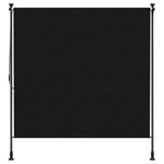 vidaXL Store Roulant Extérieur Noir 120 x 270 cm