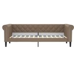 vidaXL Lit de jour avec lit gigogne cappuccino 90x200 cm similicuir