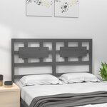 vidaXL Tête de lit Gris 185 5x4x100 cm Bois massif de pin