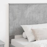 vidaXL Tête de lit Gris béton 100 cm Bois d'ingénierie