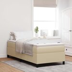 vidaXL Cadre de lit plateforme Vert gris 100 x 200 cm