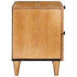 vidaXL Table de chevet avec tiroir Marron clair 40 x 33 x 46 cm