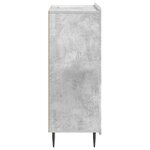 vidaXL Buffet Gris béton 66 x 34 5 x 91 5 cm Bois d'ingénierie