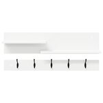 vidaXL Porte-manteau mural Blanc 90 x 15 x 36 cm Bois d'ingénierie