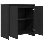 vidaXL Buffet Chêne noir 70x41x75 cm Bois d'ingénierie