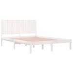 vidaXL Cadre de lit Blanc Bois de pin massif 200x200 cm
