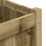 vidaXL Jardinière 150x31x31 cm bois de pin imprégné