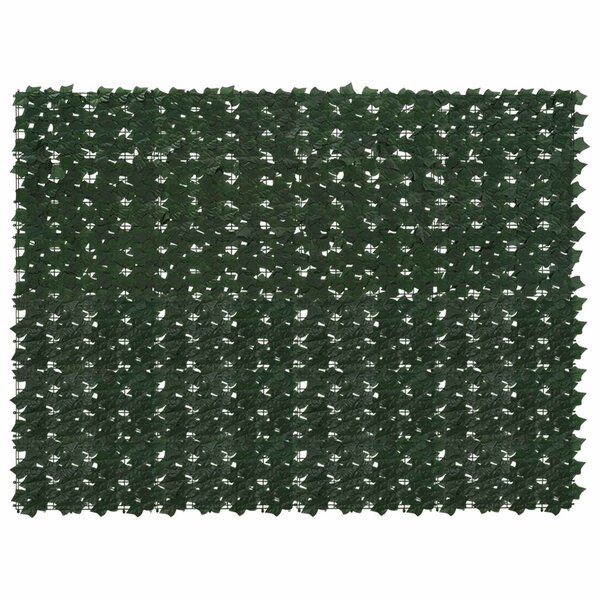 vidaXL Écran de balcon avec feuilles Vert foncé 200 x 150 cm
