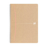 Cahier recyclé spirale oxford touareg a4 21 x 29 7 cm - petits carreaux - 180 pages - lot de 5