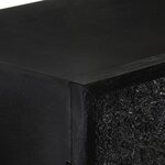 vidaXL Buffet Noir 60x30x120 cm Bois massif d'acacia et de manguier