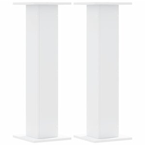 vidaXL Supports pour plantes 2 Pièces blanc 30x30x95 cm bois d'ingénierie
