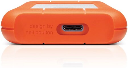 Disque Dur Externe LaCie Rugged Mini 4To (4000Go) USB 3.0 - 2,5  (Orange/Gris) - La Poste