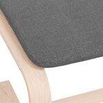 vidaXL Repose-pied Gris foncé 51x41x40 cm Tissu