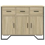 vidaXL Buffet chêne sonoma 97x32 5x74 5 cm bois d'ingénierie