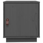 vidaXL Tables de chevet 2 Pièces Gris 40x34x45 cm Bois de pin massif