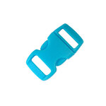 Fermoirs clips plastique (idéal Créacord) 3 x 1 5cm Bleu x10