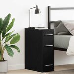 vidaXL Armoire d'apothicaire Chêne noir 20 x 45 5 x 60 cm
