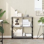 vidaXL Bibliothèque sonoma gris 78 5x33x82 cm bois d'ingénierie