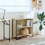 vidaXL Bibliothèque chêne sonoma 80x31x74 5 cm bois d'ingénierie