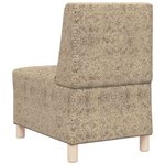 vidaXL Unité de Sofa Modulaire Sans Accoudoirs 3 Pièces Gris clair