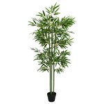vidaXL Arbre en Bambou Artificiel 2 Pièces Vert 45 x 18 x 175 cm