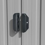 vidaXL Abri de jardin 257x298x178 cm Métal Gris